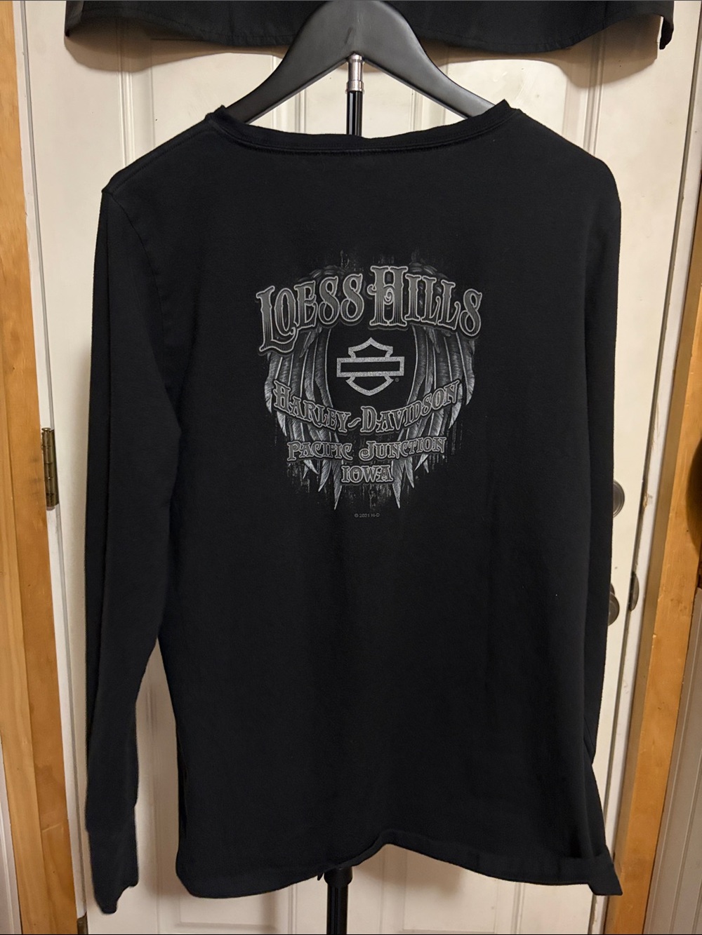 Harley Davidson Black Long Sleeve Loess Hills Graphic T-Shirt